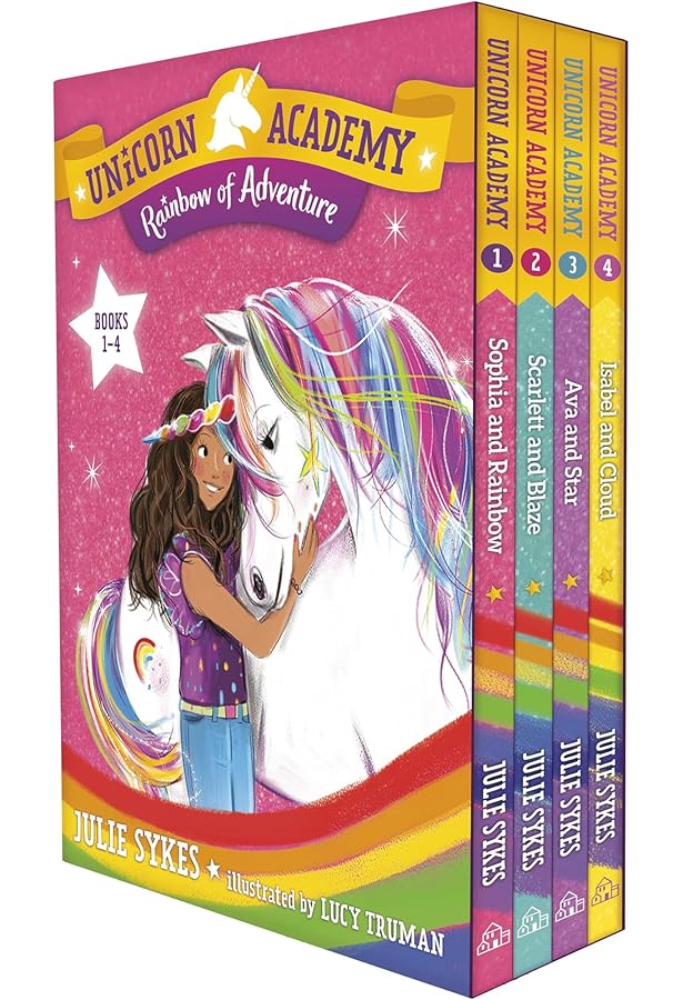 NEW SET! Unicorn Academy Series 4 Books Set (Book #9 - #12): Julie